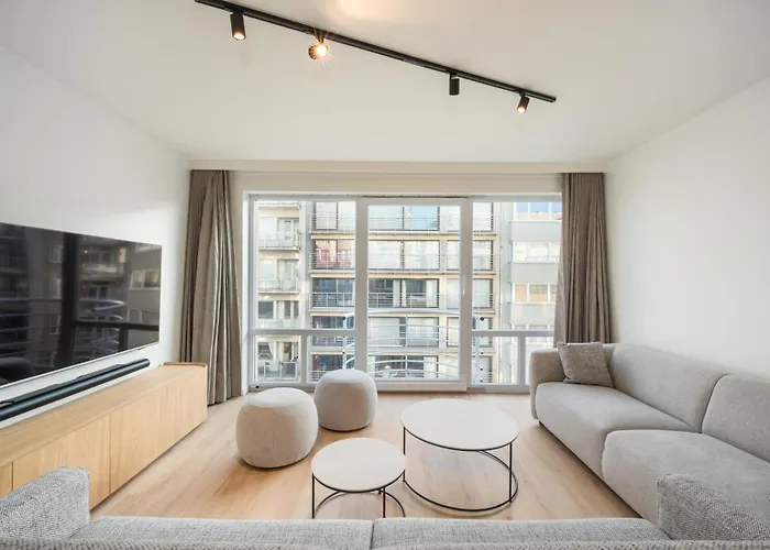 Luxe Comfort App Met Zijdelings Zeezicht En In Centrum * 奥斯滕德